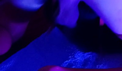 Fucking machine green dildo anal fuck