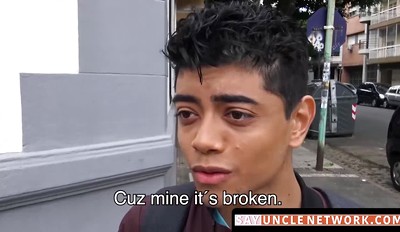 Paid Latino virgin's raw bareback debut and cum feast