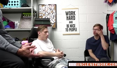 Darron Bluu spitroasted raw by Cole Church and Marco Napoli in threesome