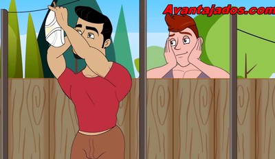 Gay Cartoon My Hot Neighbor