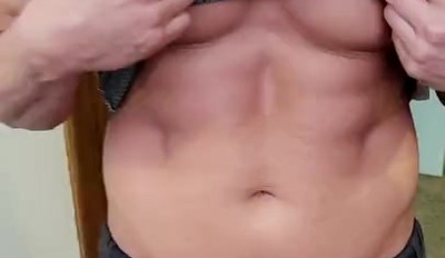 At Home Big Dicked Aussie Huge Built Top Reviews & Prepares to Make His Ripped Bottom Jock All His