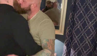 Whyte Bear invites his Whyte Daddy over for a Workout but ended up Making-out