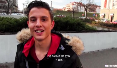 CZECH HUNTER 500 - College Dude With A Big Dick Gets Pounded Hard