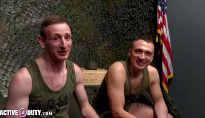 ActiveDuty - Justin Lewis Takes Newbie Jake Cummings Big Dick