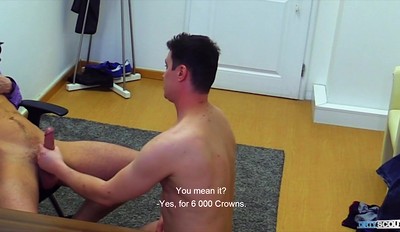 DIRTY SCOUT 180 - Muscular Dude Is Desperate For A Job So Lets Agent Fuck Him