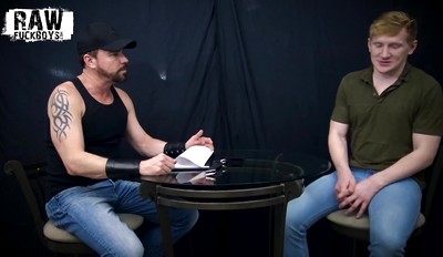 RawFuckBoys - Hairy hung stud fucks blond jock's mouth blindfolded