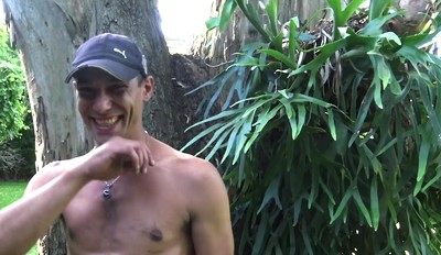 Handsome Latin Stranger Shows His Tattooed Body For Money