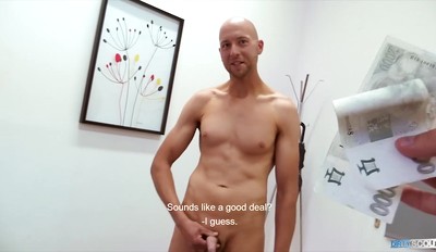 DIRTY SCOUT 195 - Bald Dude Goes For An Interview But Gets His Ass Pounded Instead