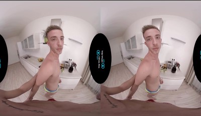 VirtualRealGay.com - Milk and cookies