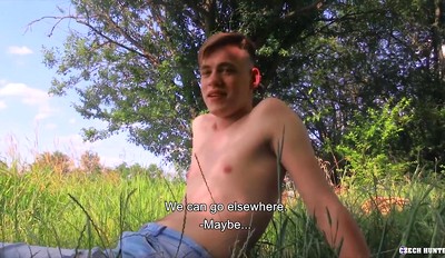 CZECH HUNTER 551 - Straight Hunk Isn't Shy About Showing His Body & Suck A Stranger's Cock In Public