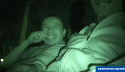 Barebacking Outdoors at Night