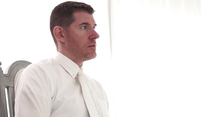 MasonicBoys - cute blond boy loses virginity in bareback 3-sum fuck