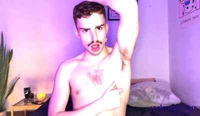 Ryan Jacobs Strokes His Hard Cock Than Fucks His Ass With a Dildo Live On Jerkmate